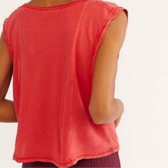 Free People Dreamy Tank in Ignition NWT - Picture 3 of 12
